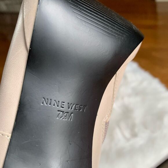 Nine‎ West Beige Leather boots - Picture 9 of 12